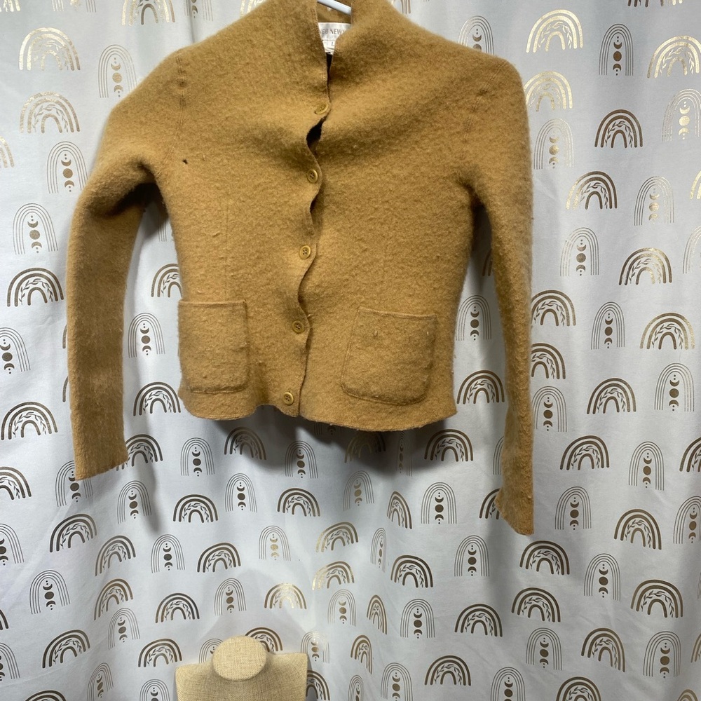 Jones New York Tan Lambs Wool Garment